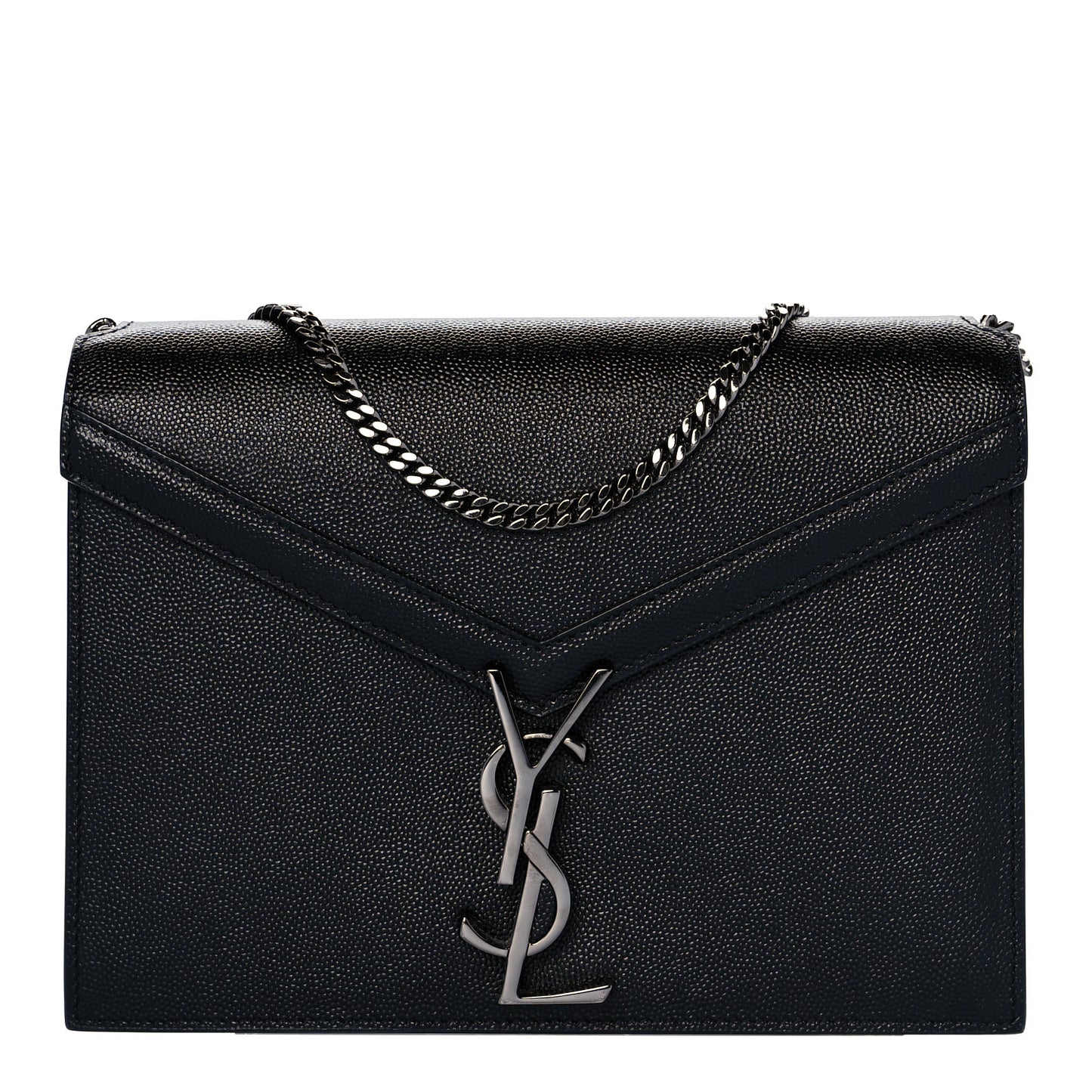 Grain De Poudre Monogram Cassandra Clasp Bag Black