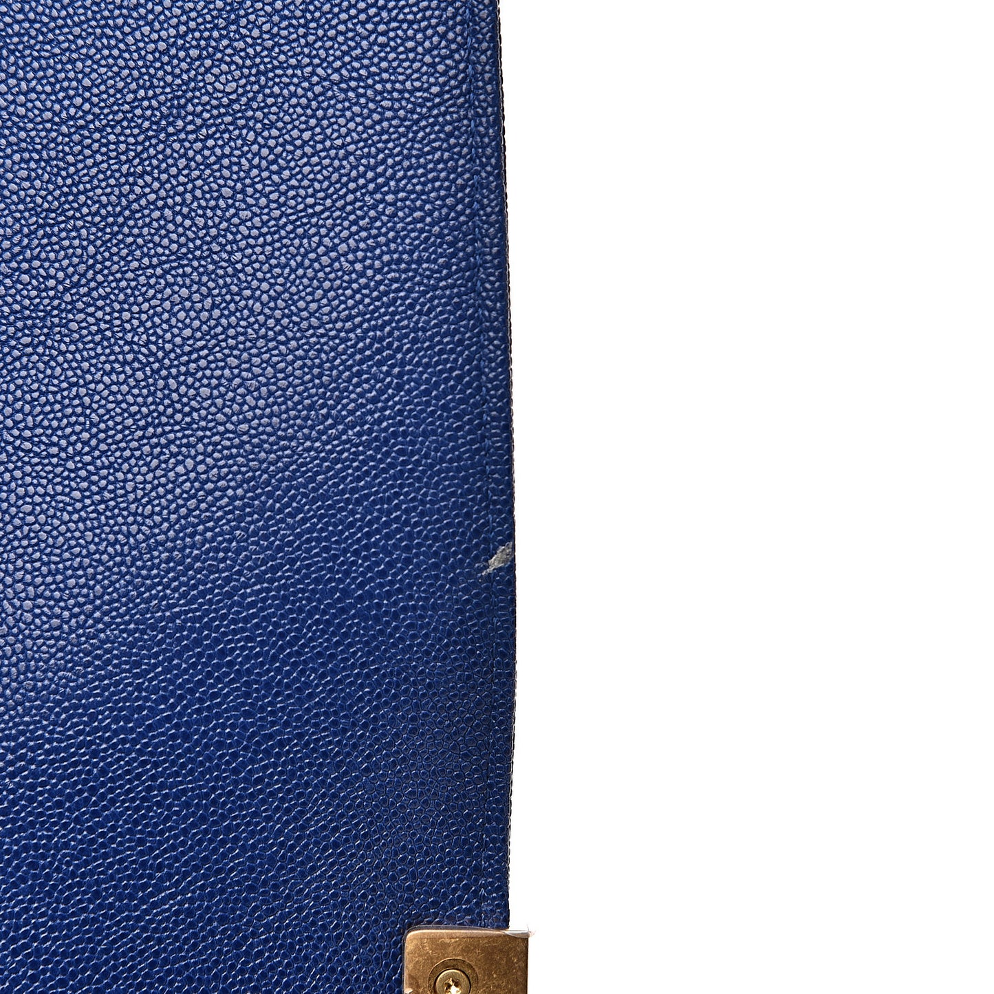 Caviar Quilted North South Boy Flap Blue