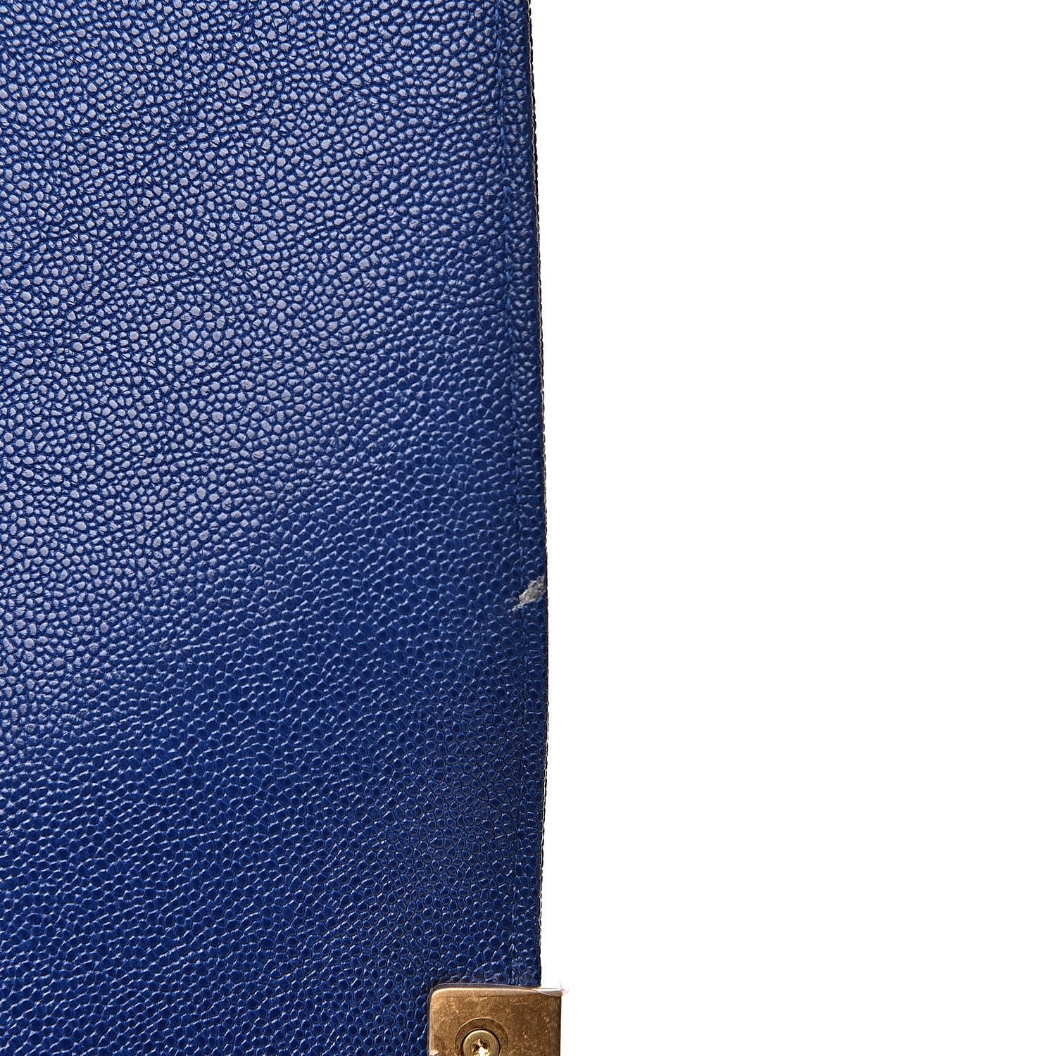 Chanel Caviar Quilted North South Boy Flap Blue 9 of 11