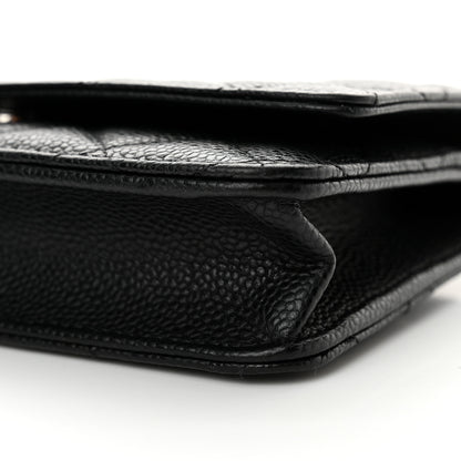 Chanel Caviar Quilted Wallet on Chain WOC Black 11 of 11