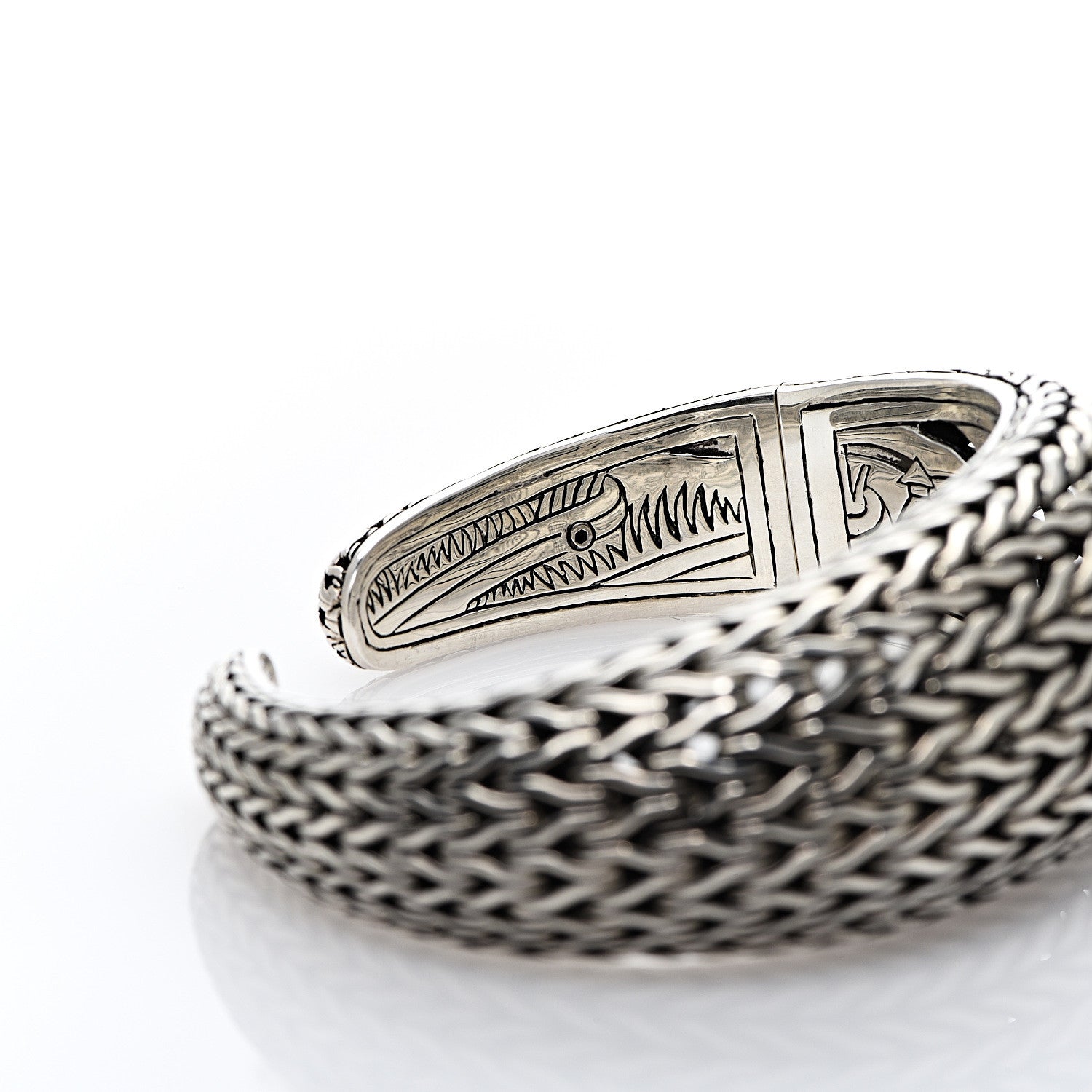 John Hardy Sterling Silver Classic Chain Cuff Bracelet 6 of 8