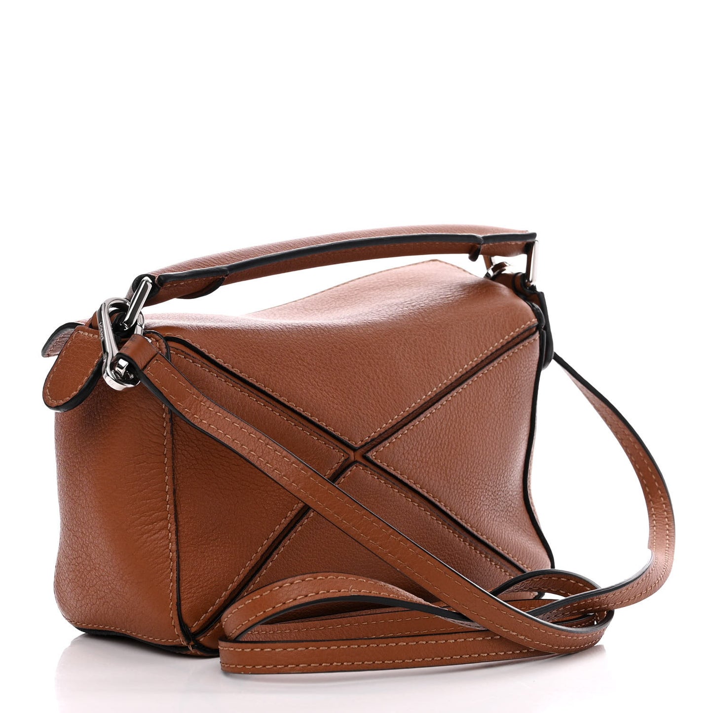 Calfskin Mini Puzzle Bag Tan