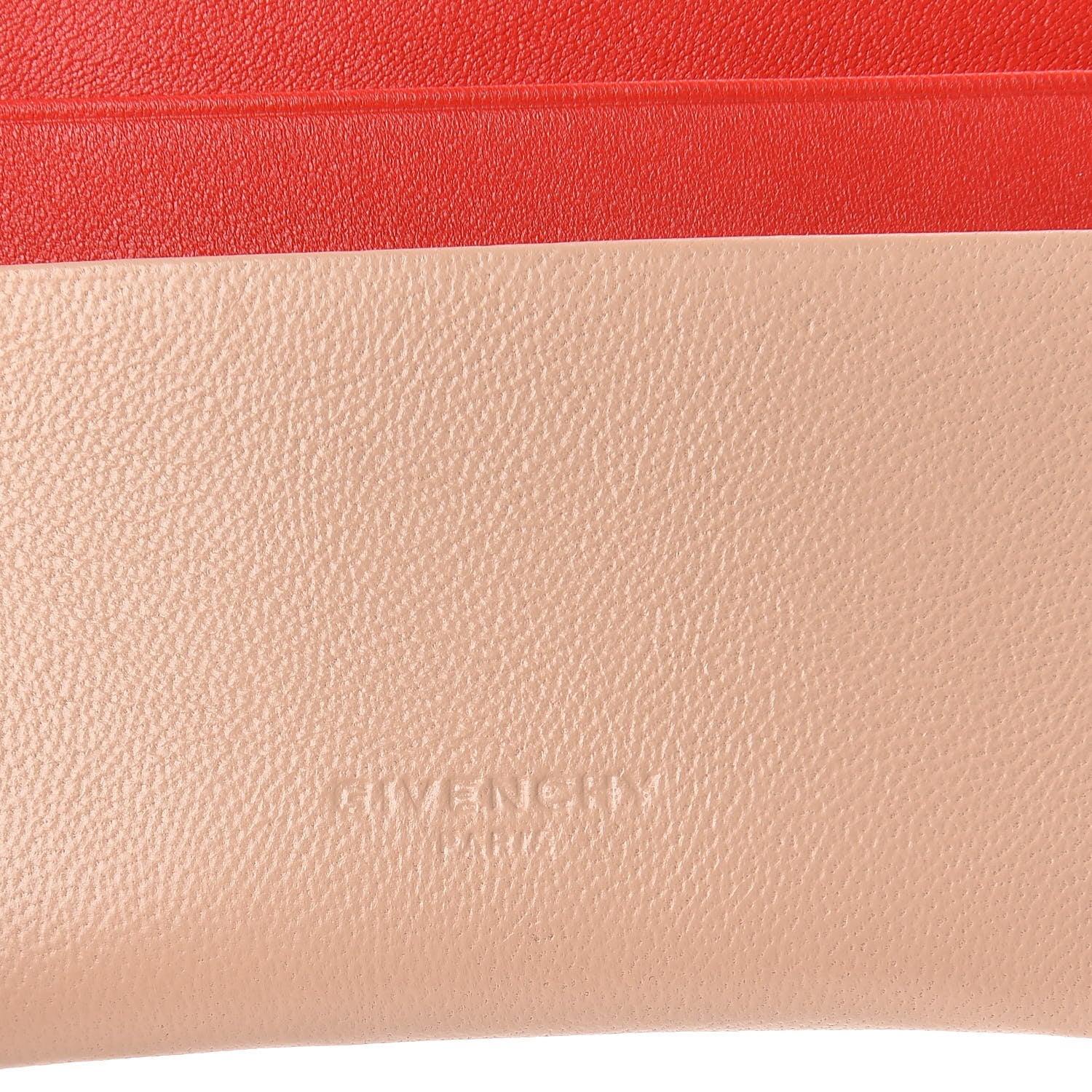 Givenchy Lambskin Bi-Color Logo Emblem Card Holder Powder 6 of 9