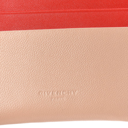 Givenchy Lambskin Bi-Color Logo Emblem Card Holder Powder 6 of 9