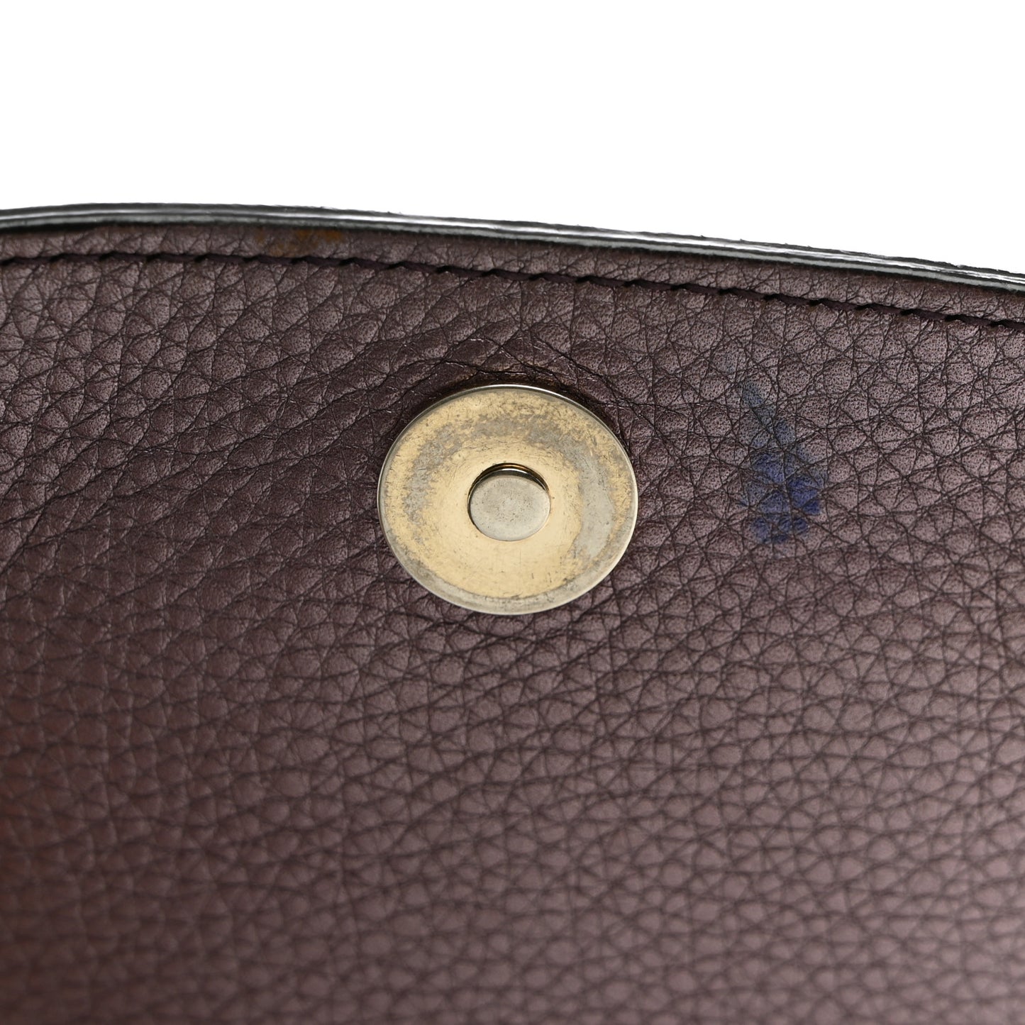 Metallic Pebbled Calfskin Small Soho Flap Crossbody Purple