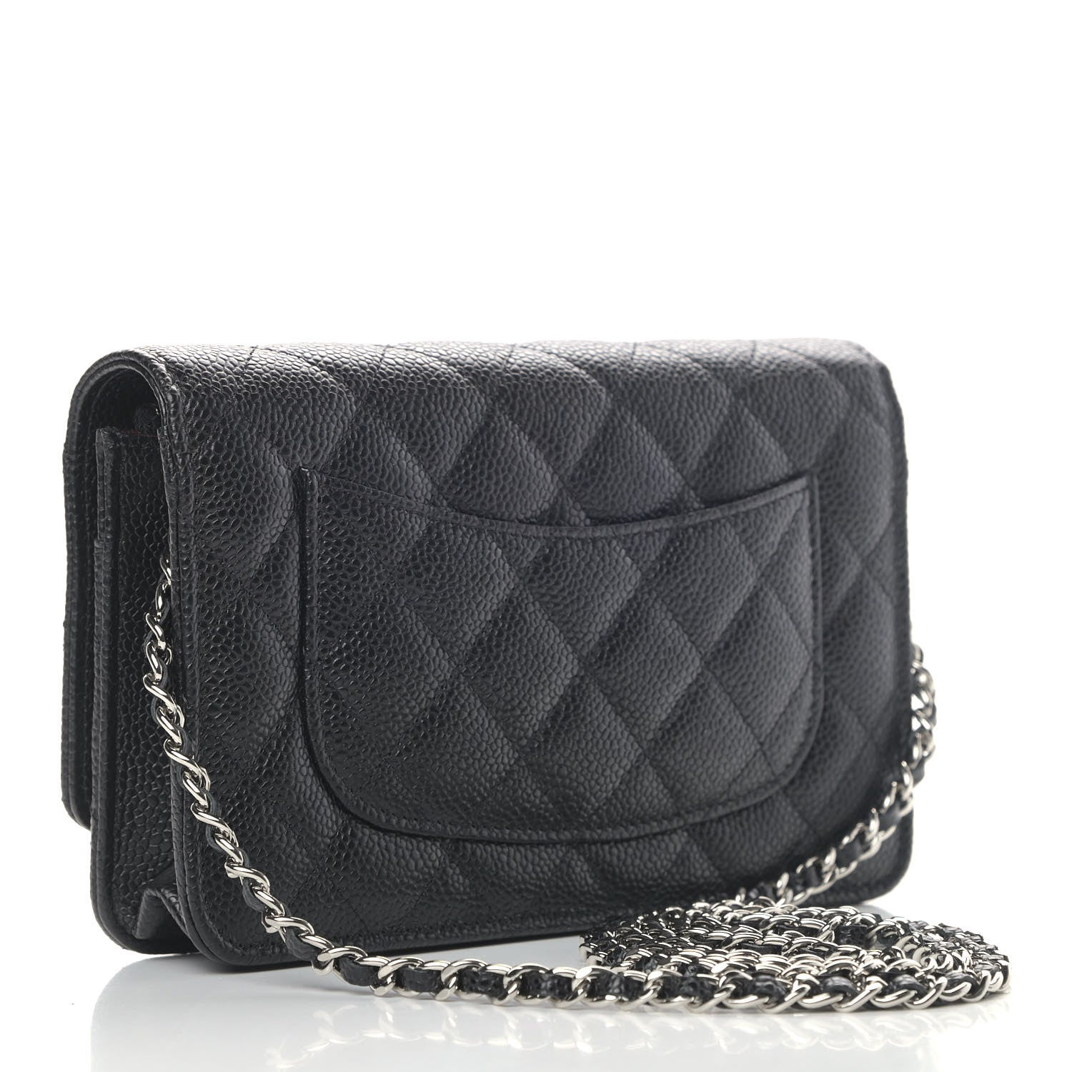 Chanel Caviar Quilted Wallet On Chain WOC Black 2 of 5