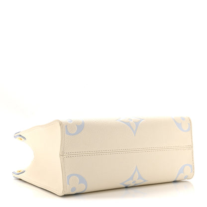Louis Vuitton Empreinte Monogram Giant Onthego PM Latte Candy Blue 4 of 9