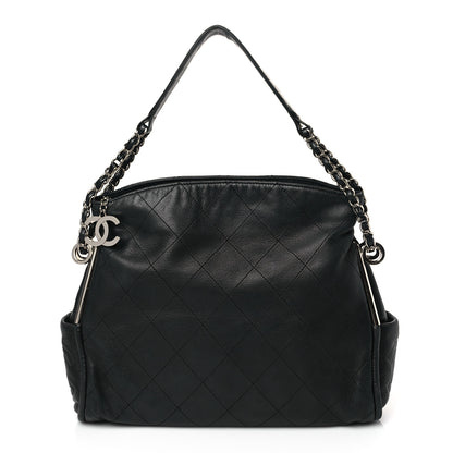 Chanel Lambskin Stitched Medium Ultimate Soft Tote Black 1 of 9