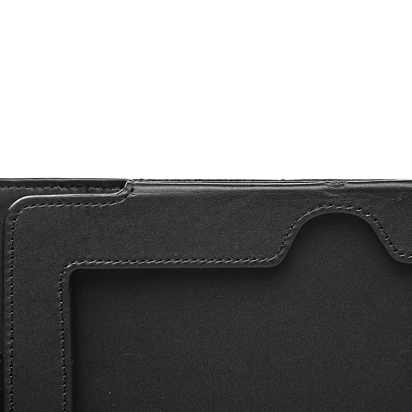 Iridescent Caviar Quilted Crossbody iPad Holder Black