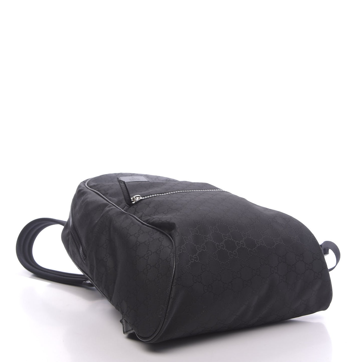Nylon Monogram Slim Backpack Black