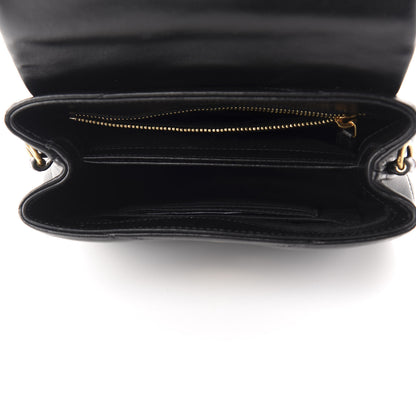 Saint Laurent Calfskin Y Quilted Monogram Toy Loulou Crossbody Bag Black 5 of 12