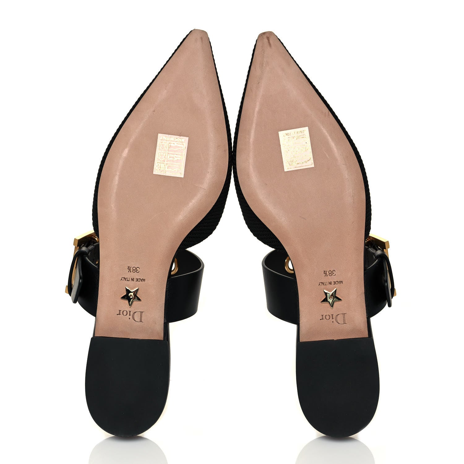Christian Dior Technical Fabric D-Dior Ballerina Flat Mule 38.5 Black 5 of 8
