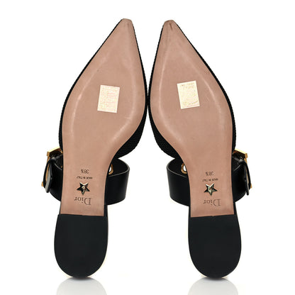 Christian Dior Technical Fabric D-Dior Ballerina Flat Mule 38.5 Black 5 of 8
