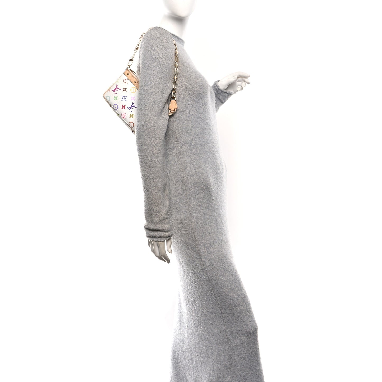 LV X TM Monogram Multicolor Pochette Accessories White