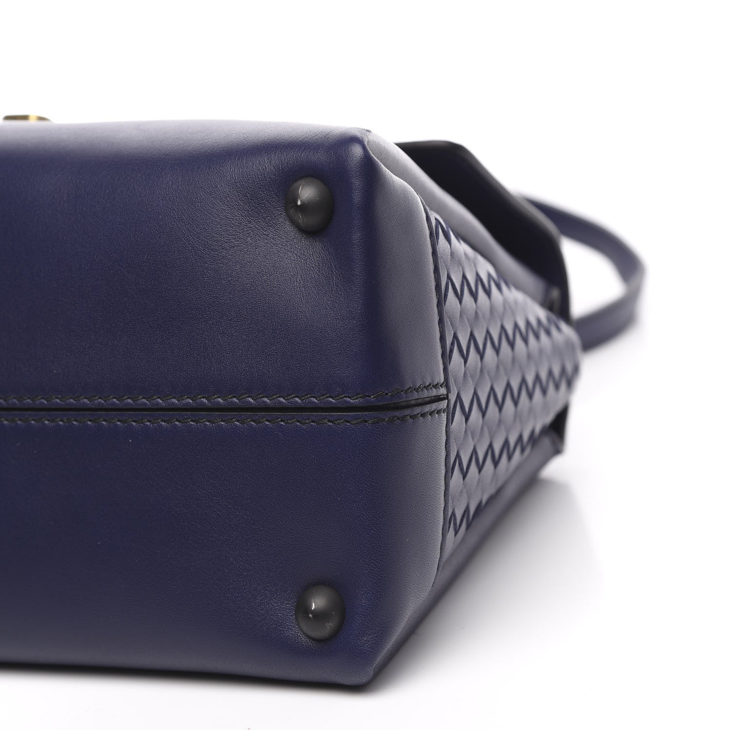 Bottega Veneta French Calfskin Medium Piazza Bag Atlantic 8 of 11
