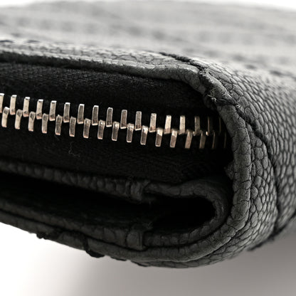 Chanel Caviar Quilted Stitched Outdoor Ligne Wallet Black 9 of 12