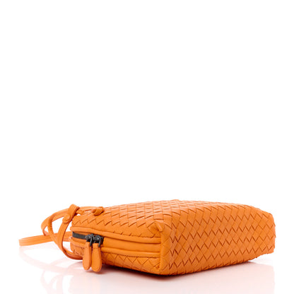 Bottega Veneta Nappa Intrecciato Nodini Crossbody Messenger Orange 4 of 11