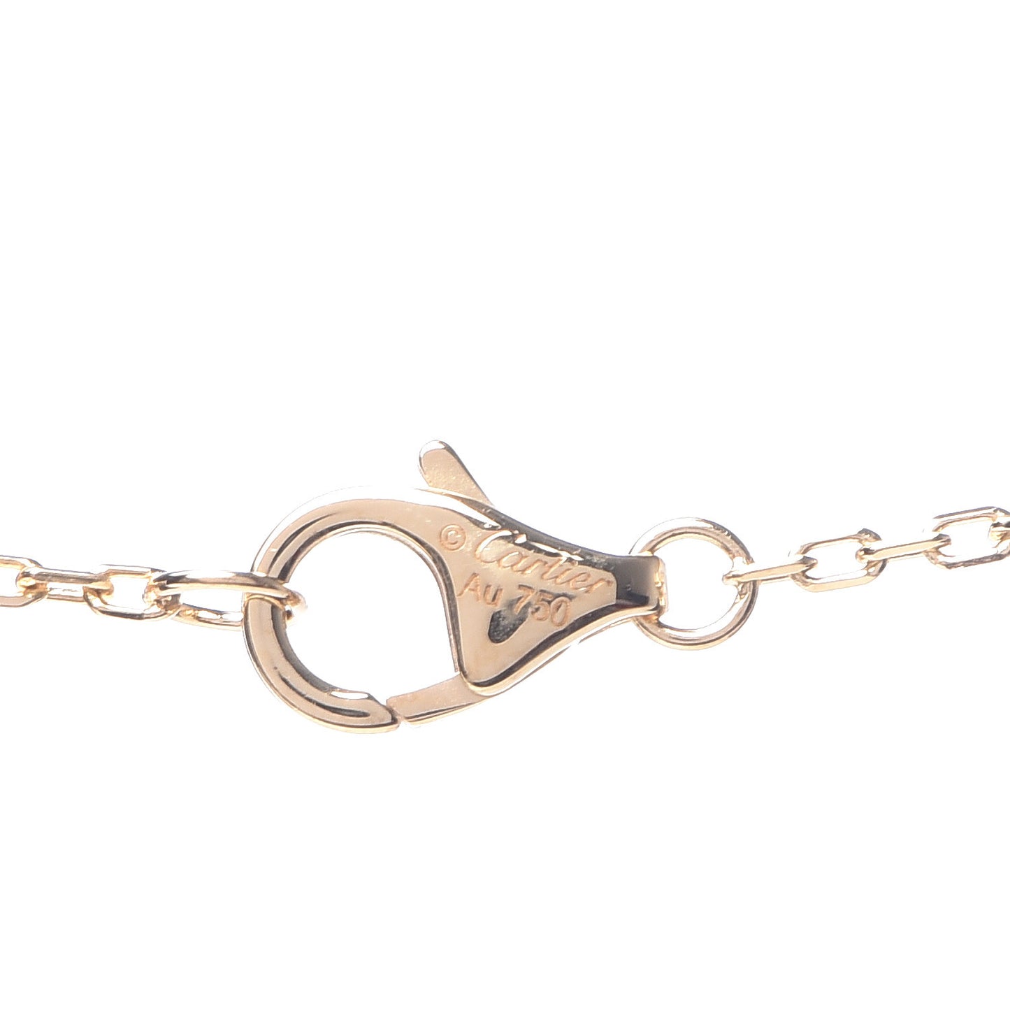 18K Yellow Gold Diamond Juste Un Clou Paved Pendant Necklace