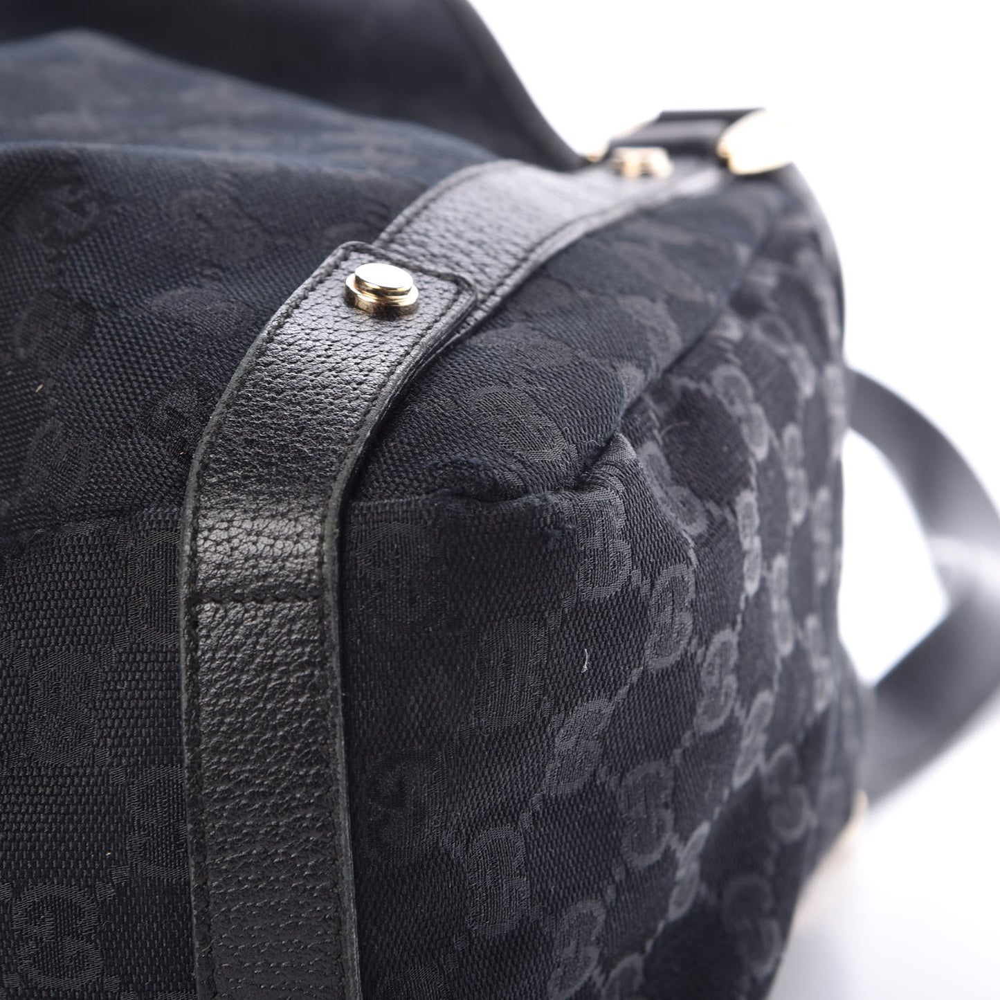 Monogram Medium Abbey Shoulder Bag Black