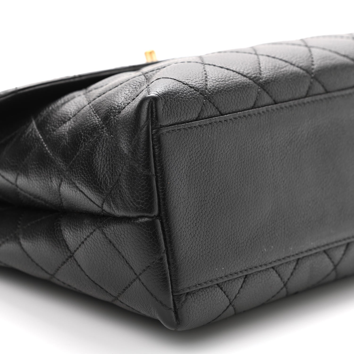 Chanel Caviar Quilted Jumbo Kelly Flap Black 9 of 11