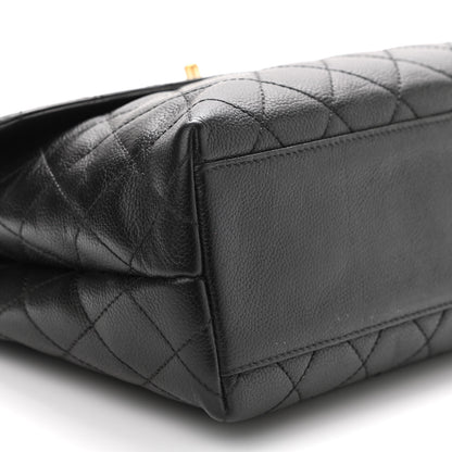 Chanel Caviar Quilted Jumbo Kelly Flap Black 9 of 11