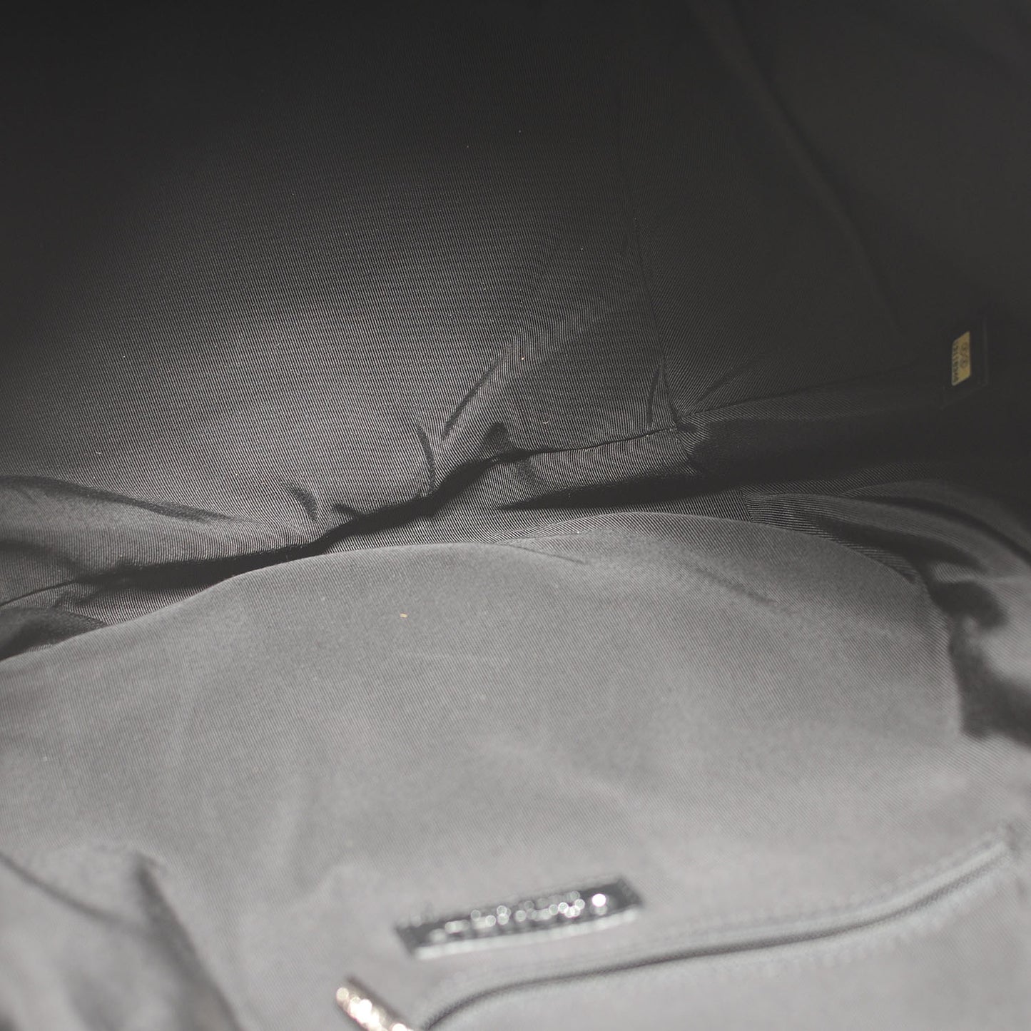 Vinyl Stretch Spirit Large Cabas Tote Black