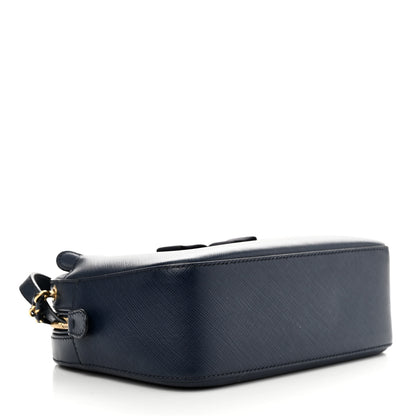 Salvatore Ferragamo Hammered Calfskin Lydia Bow Camera Bag Navy 4 of 11