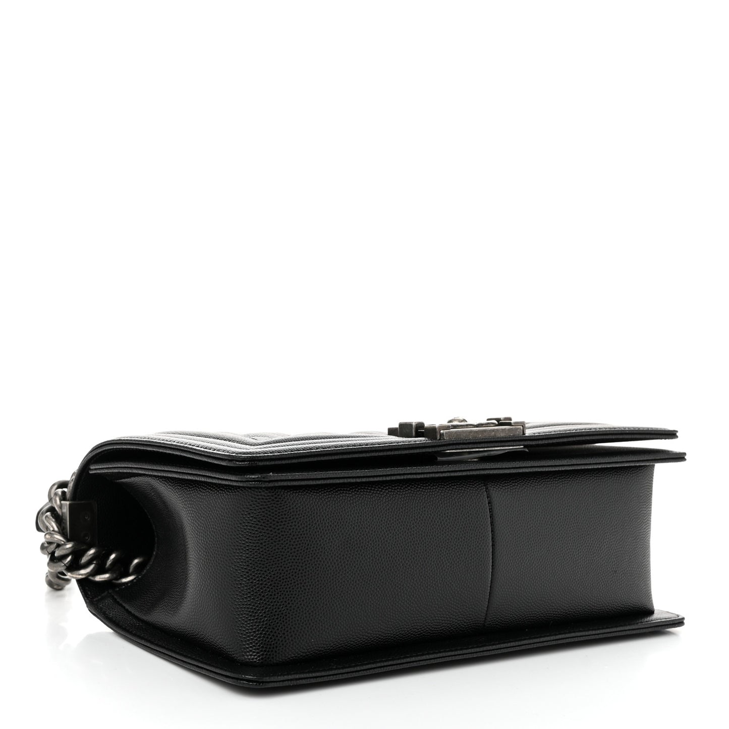 Caviar Quilted Medium Boy Flap Black