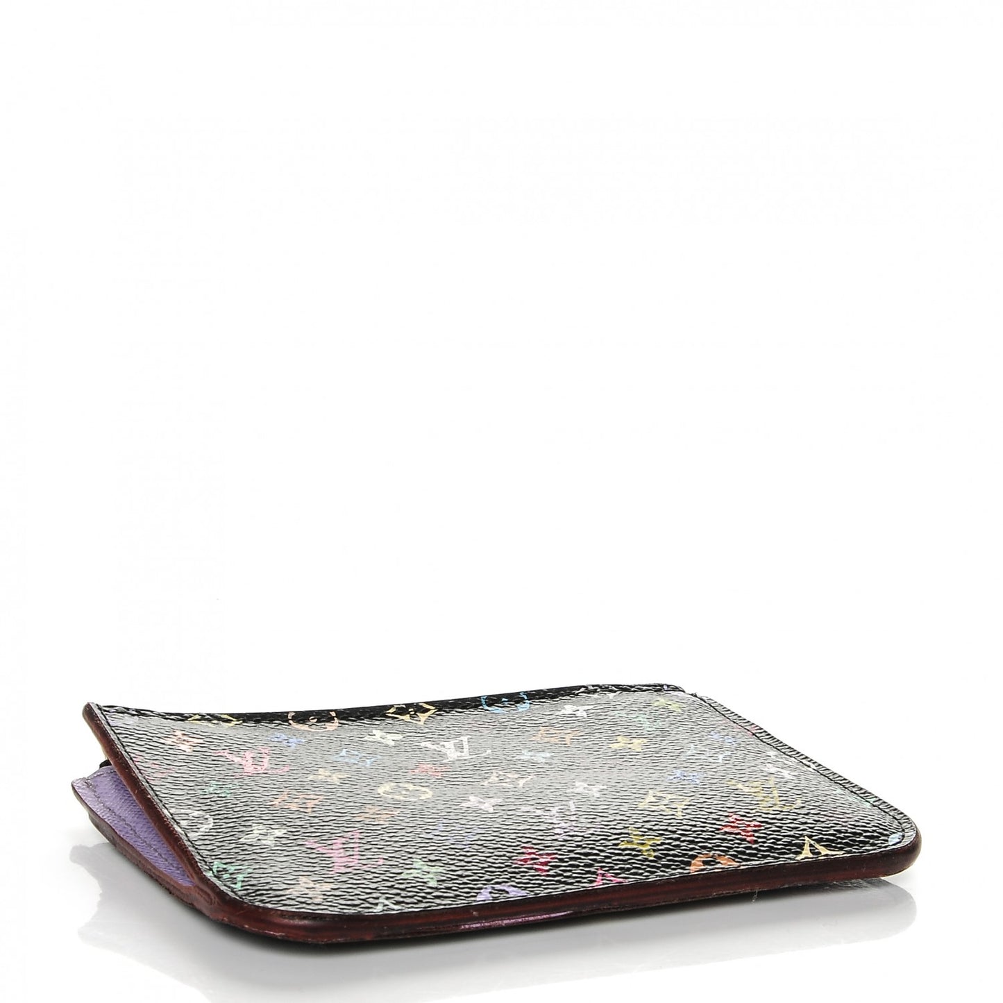 Monogram Multicolor Key Pouch Black Violet