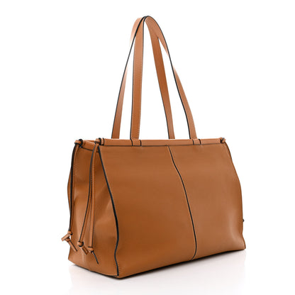 Loewe Grained Calfskin Cushion Tote Tan 3 of 10
