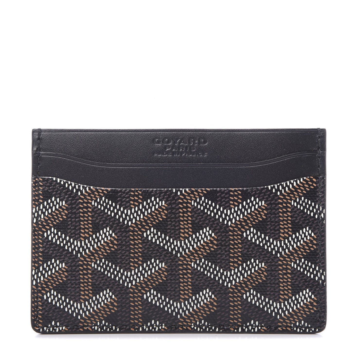 Goyardine Saint Sulpice Card Holder Black