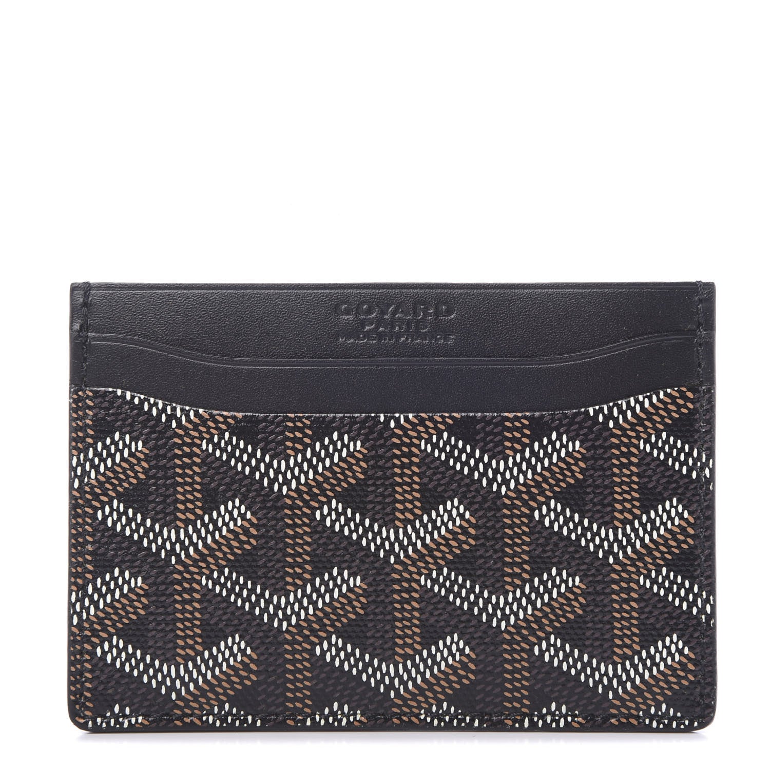 Goyard Goyardine Saint Sulpice Card Holder Black 1 of 7