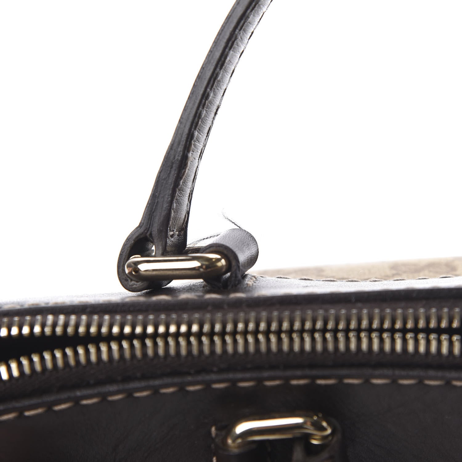 Gucci Monogram Web Mayfair Top Handle Satchel Dark Brown 18 of 19