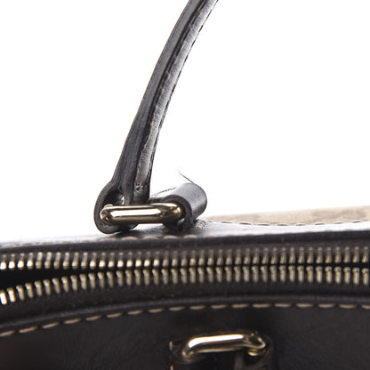 Gucci Monogram Web Mayfair Top Handle Satchel Dark Brown 18 of 19