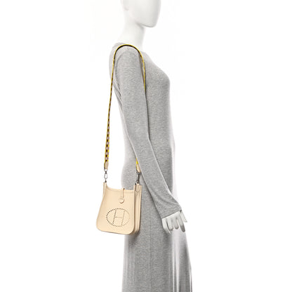Hermes Taurillon Clemence Maxi Quadrille Evelyne TPM Nata Citron Rouge H Mauve Sylvestre 2 of 11
