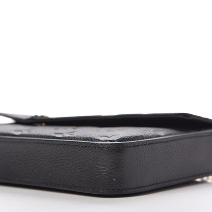 Louis Vuitton Empreinte Pochette Felicie Chain Wallet Black 8 of 12
