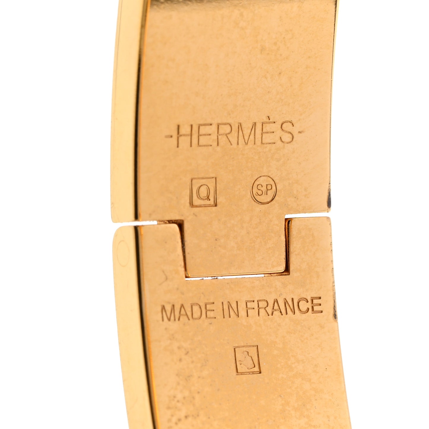 Enamel Narrow Clic Clac H Bracelet White