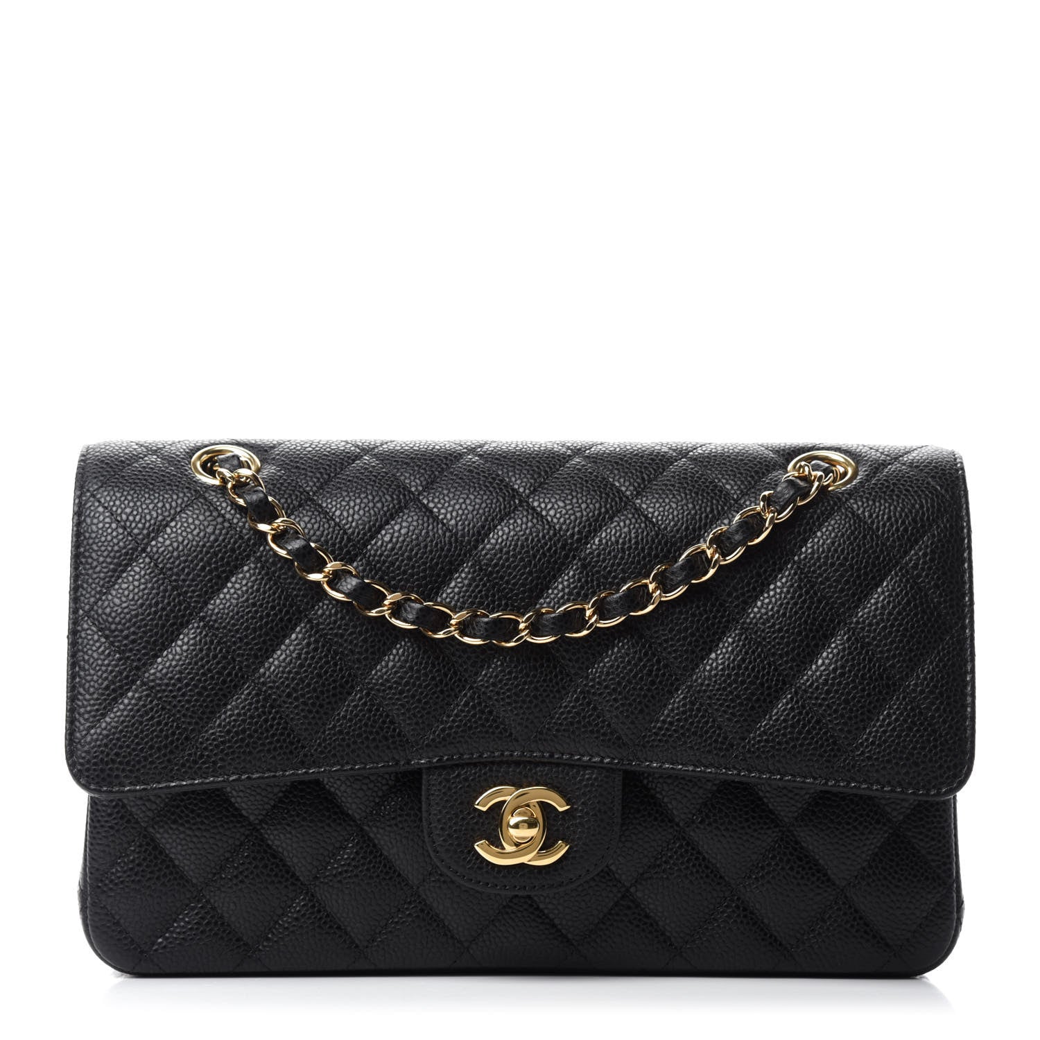 Chanel Caviar Quilted Medium Double Flap Black 1 of 11