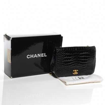 Chanel Crocodile Small Flap Black 5 of 8
