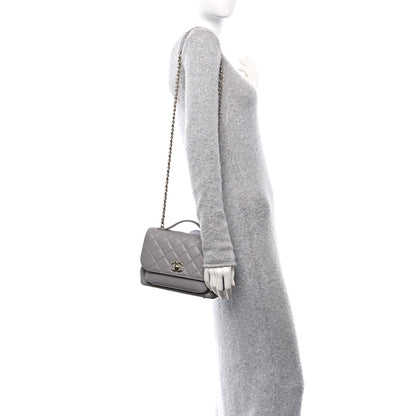 Chanel Caviar Quilted Medium Business Affinity Flap Grey 2 of 10