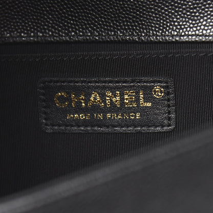 Chanel Caviar Quilted Medium Boy Flap Black 6 of 10