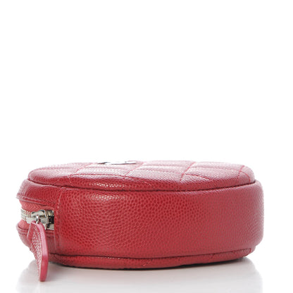 Chanel Caviar Quilted Zip Around Classic Coin Purse Dark Pink 4 of 8