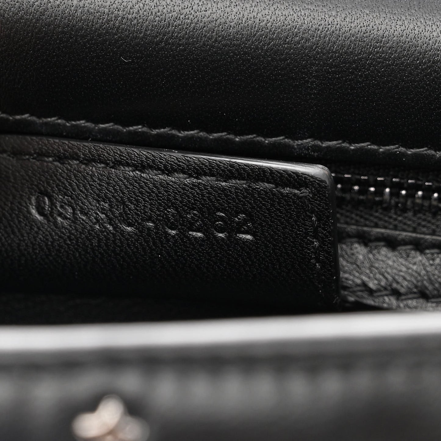 Calfskin Lucky Star Macrocannage Medium Caro Bag Black
