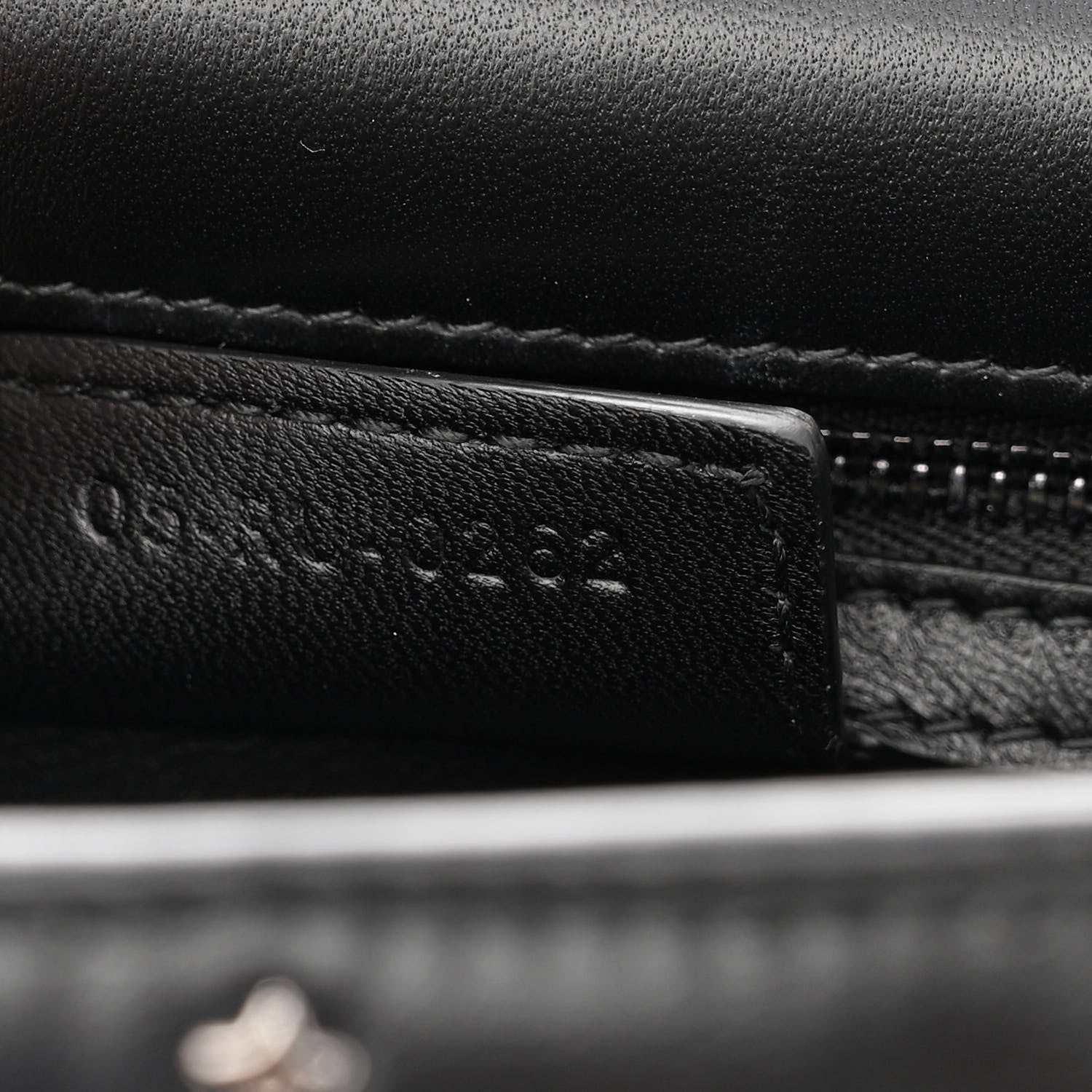 Christian Dior Calfskin Lucky Star Macrocannage Medium Caro Bag Black 7 of 10