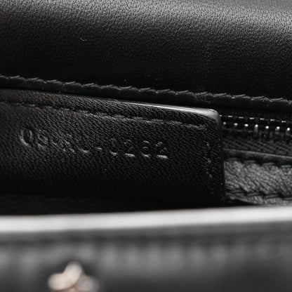 Christian Dior Calfskin Lucky Star Macrocannage Medium Caro Bag Black 7 of 10