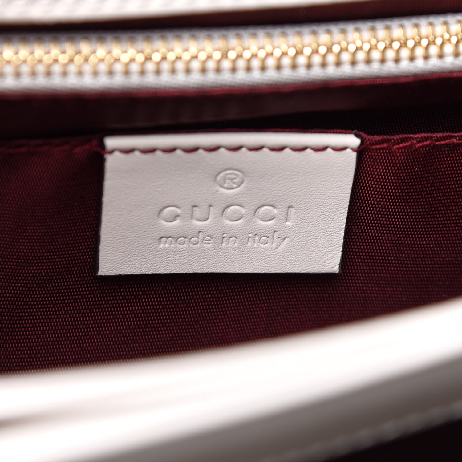 Gucci Smooth Calfskin Small Zumi Shoulder Bag Mystic White 6 of 10