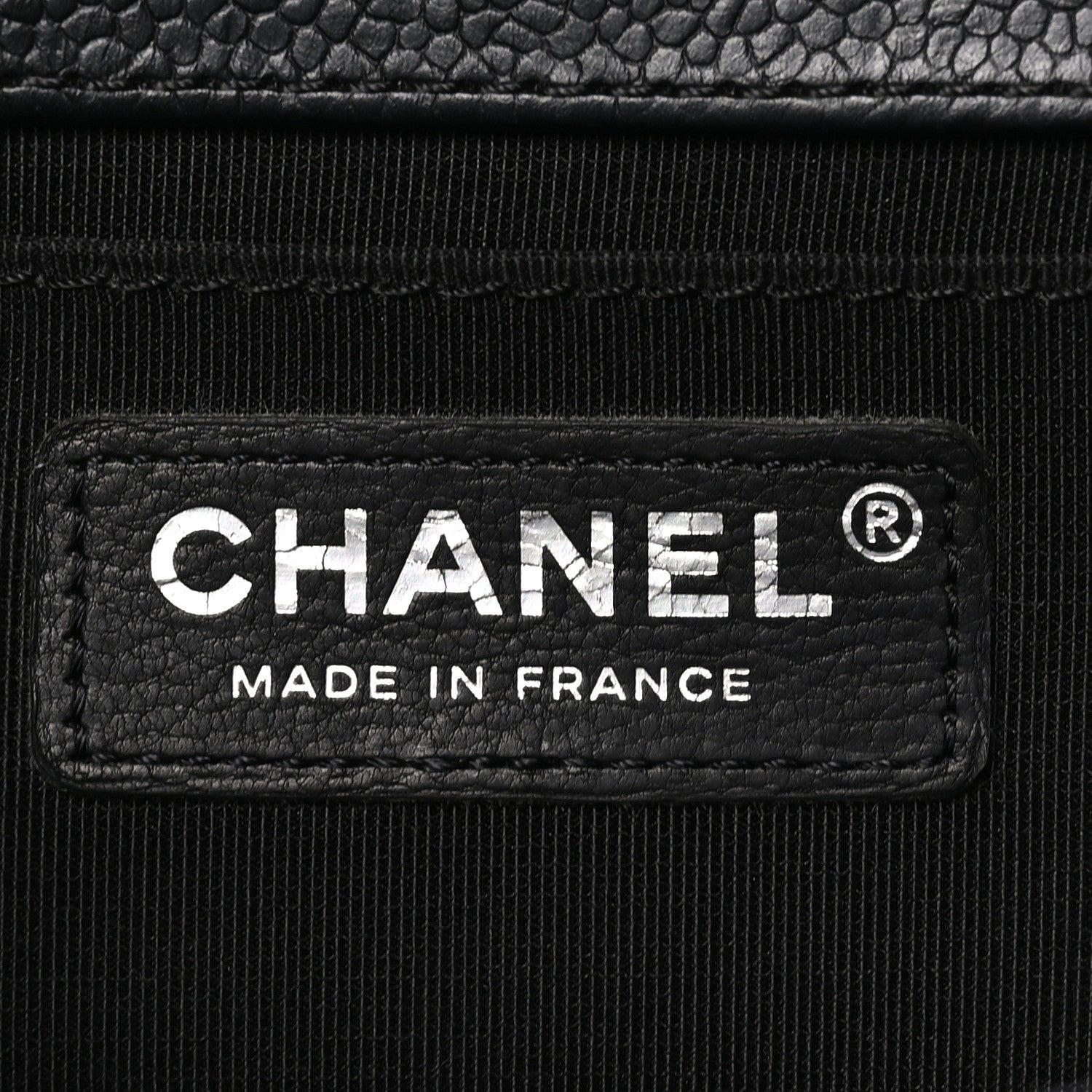 Chanel Caviar Chevron Quilted Medium Boy Flap Black 6 of 11