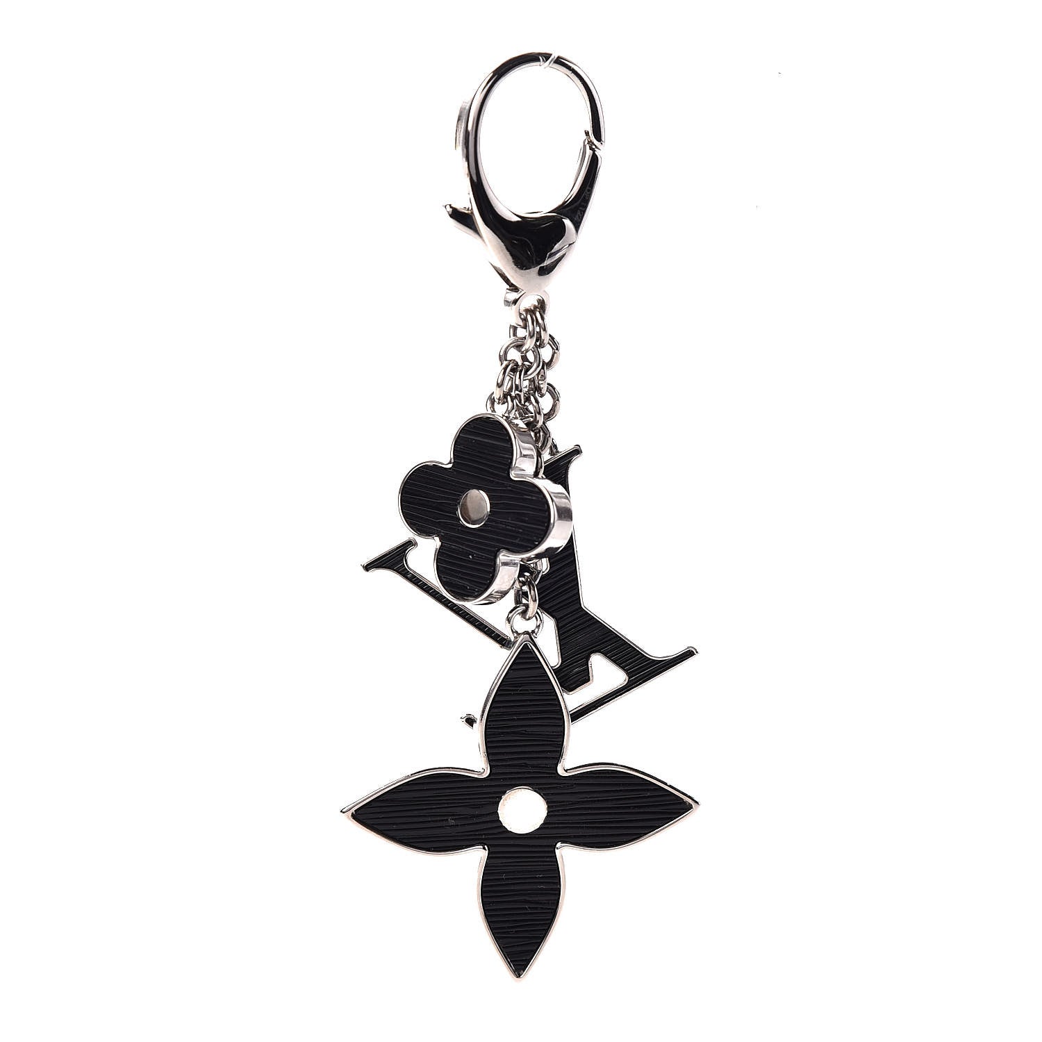 Louis Vuitton Electric Epi Fleur d'Epi Bag Charm Black 2 of 3
