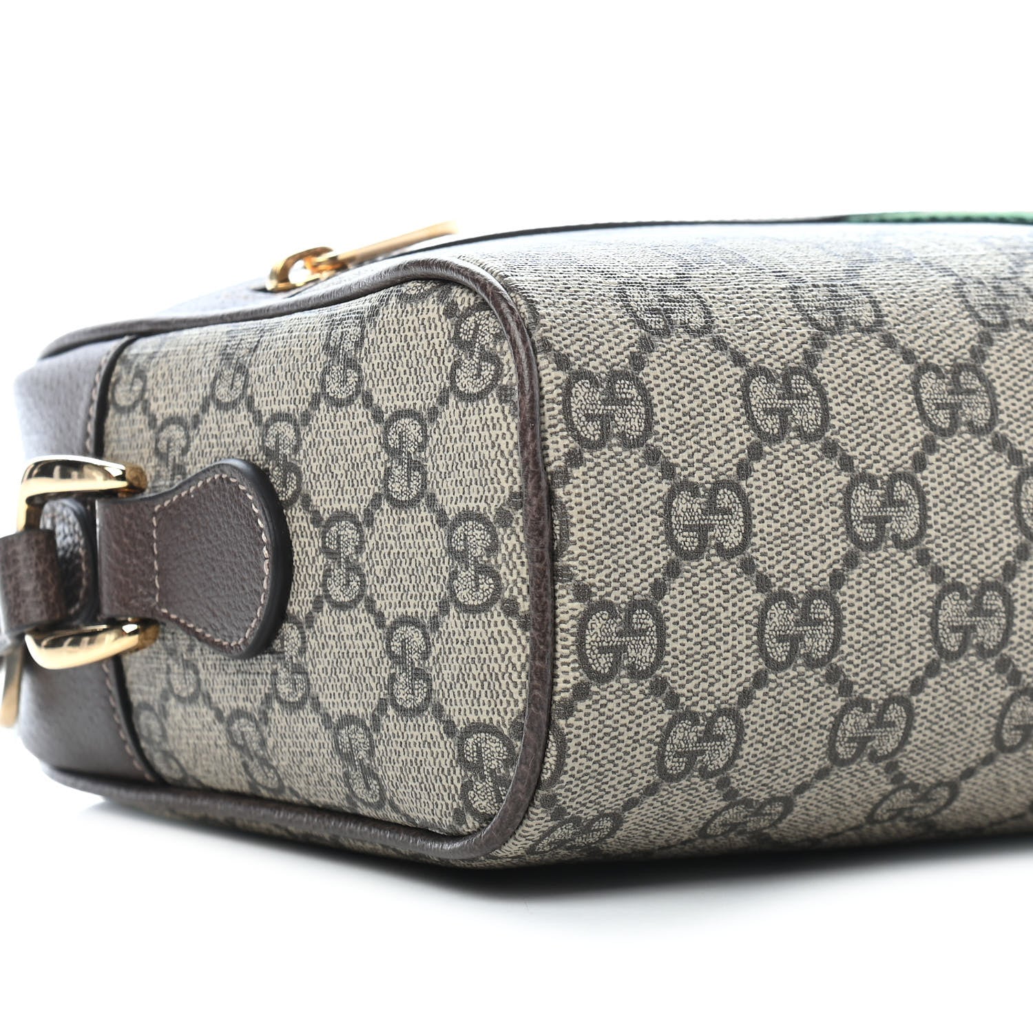 Gucci GG Supreme Monogram Web Small Ophidia Shoulder Bag Brown 8 of 9