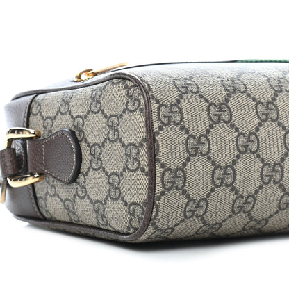 Gucci GG Supreme Monogram Web Small Ophidia Shoulder Bag Brown 8 of 9